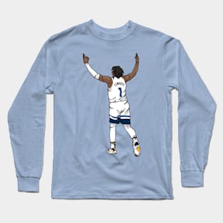 Anthony Edwards Celebration Cartoon Long Sleeve T-Shirt